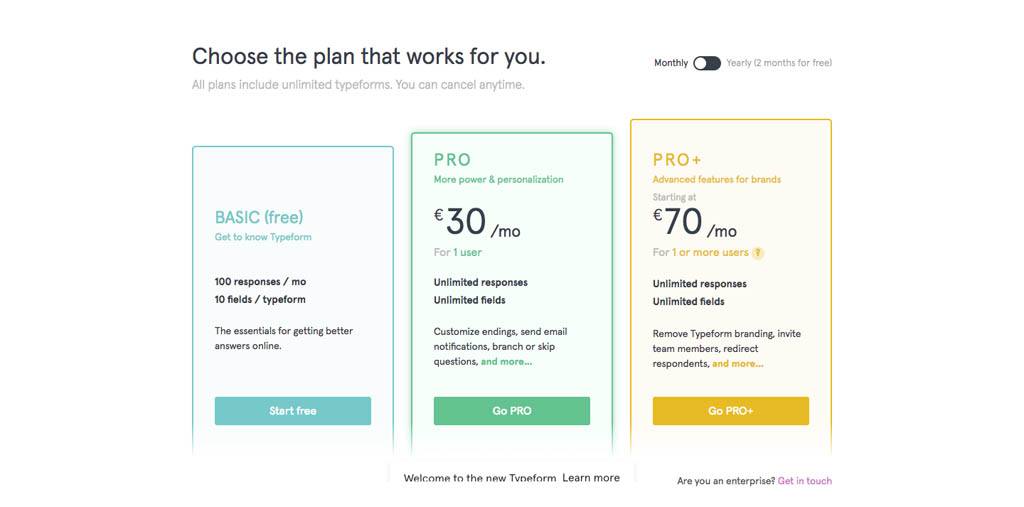 Typeform Review and Rating: Pricing, Features, Pros & Cons - Pandadoc