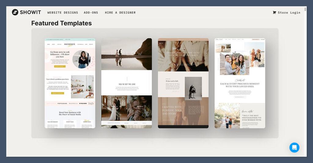 Showit Templates