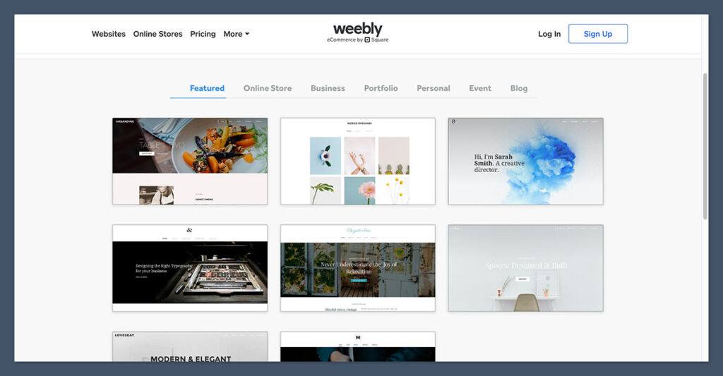 weebly themes