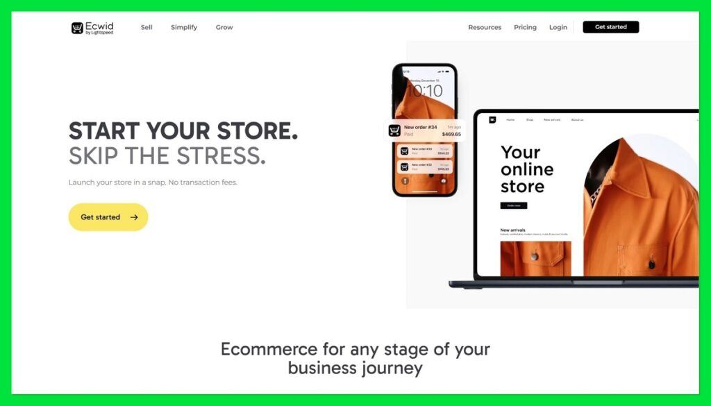 ECWid home page