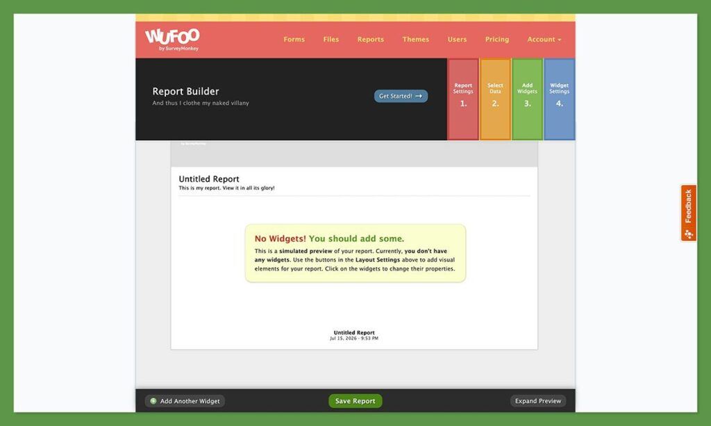 wufoo report