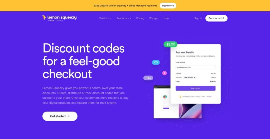 lemon squeezy homepage