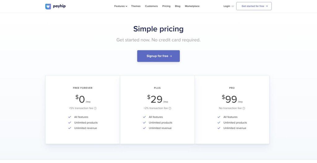 payhip pricing