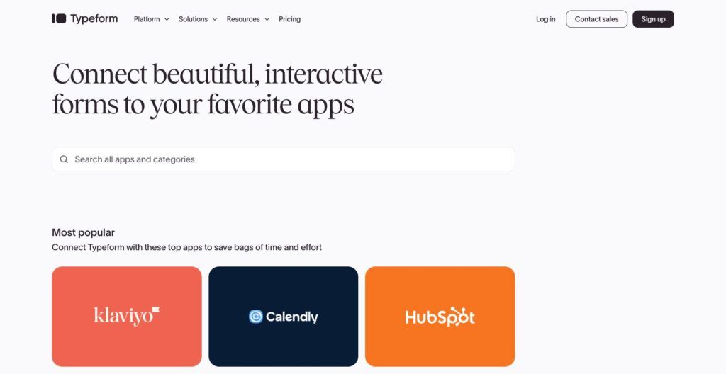 Typeform integrations