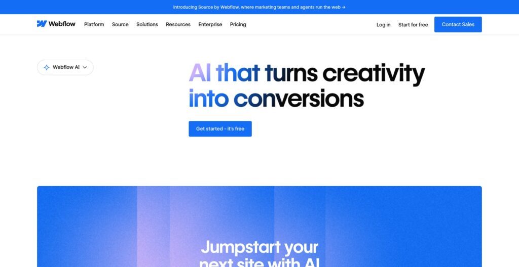 webflow ai site builder