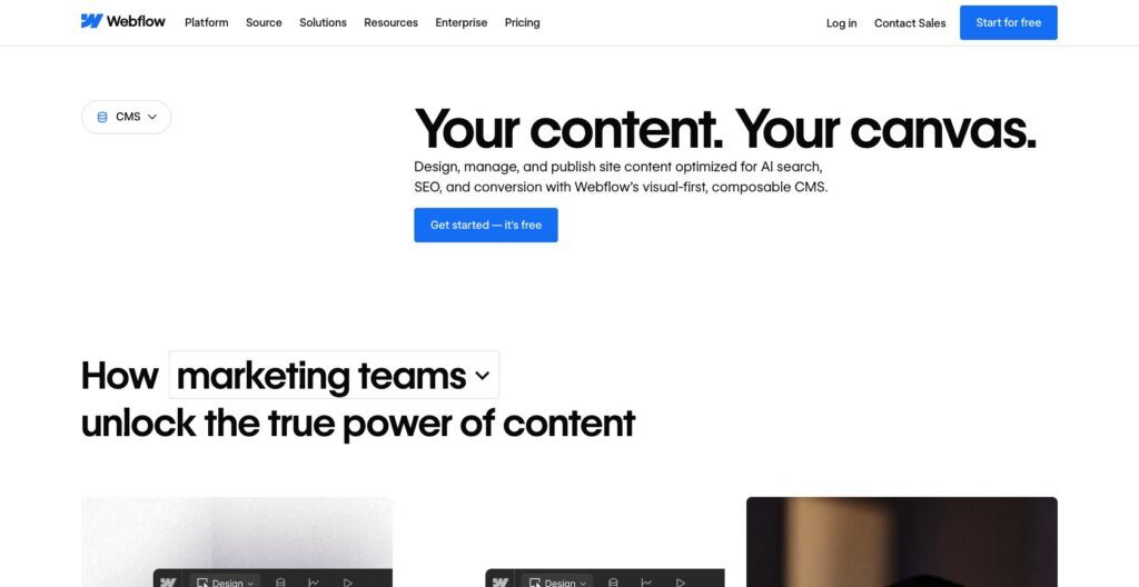 webflow cms
